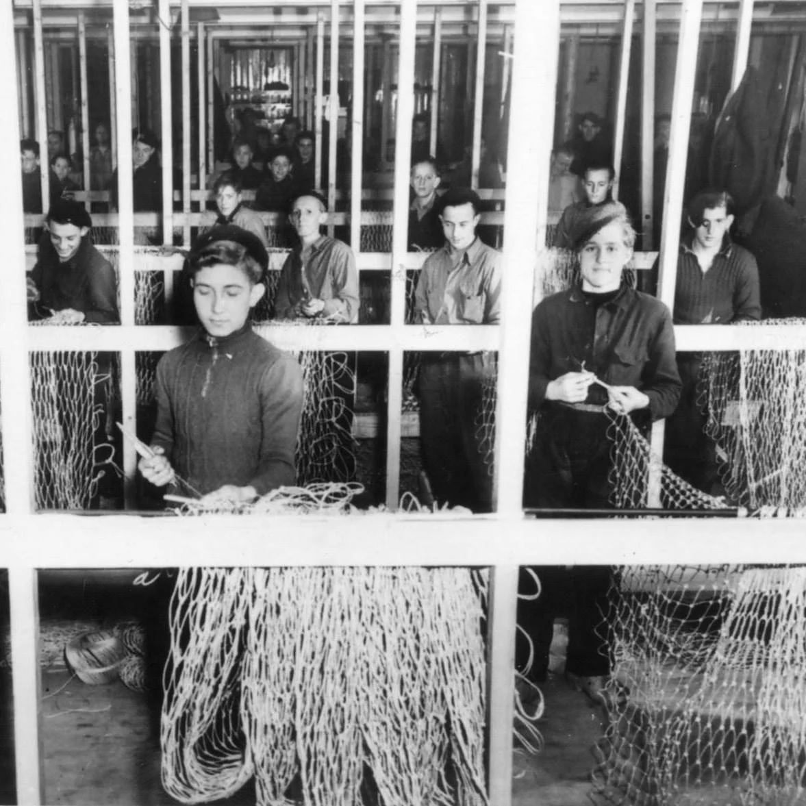 Historische foto nettenboeten